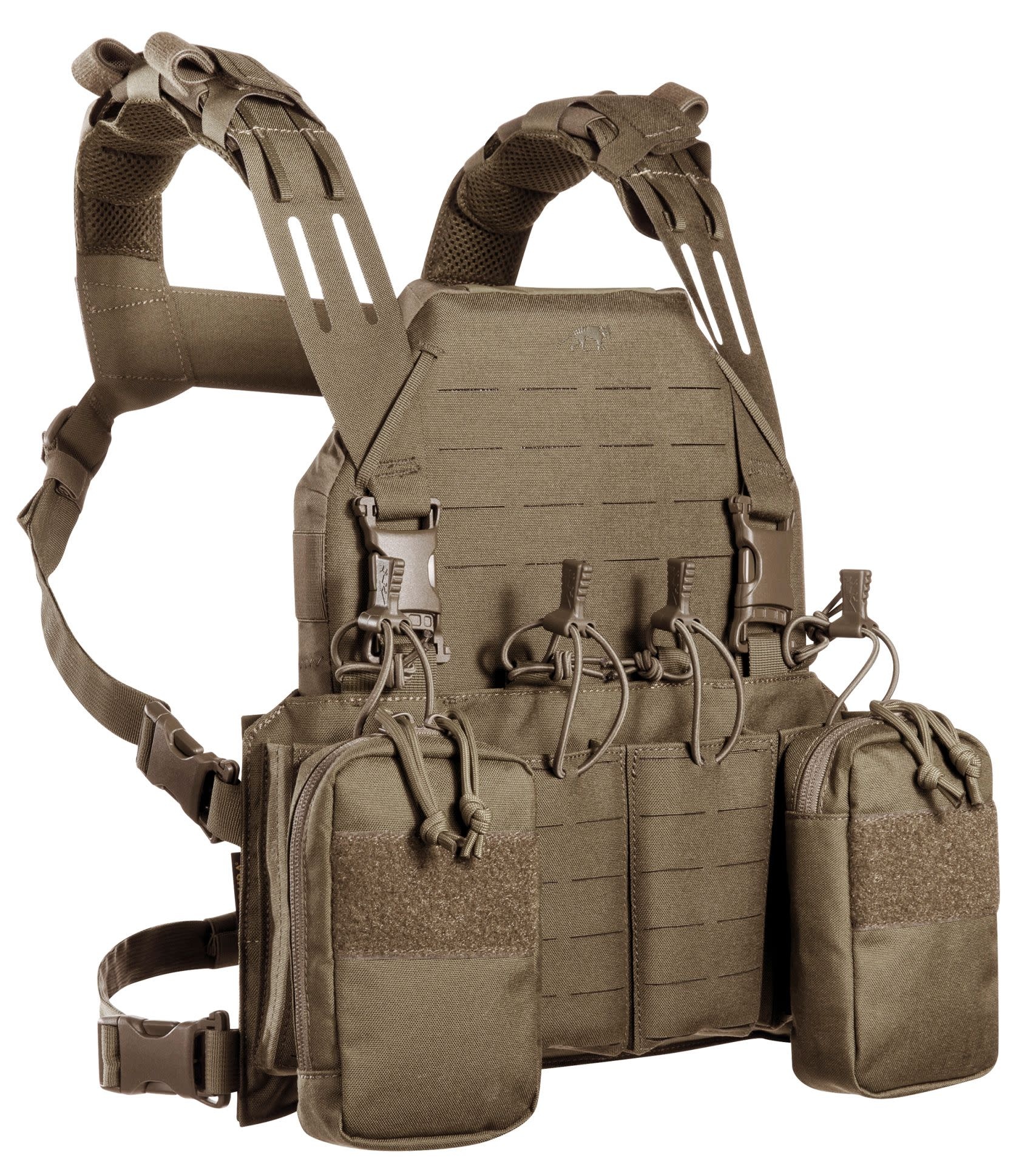Tasmanian Tiger| Modular Chest Rig 4xM4 (Harness met SAPI optie)Coyote ...