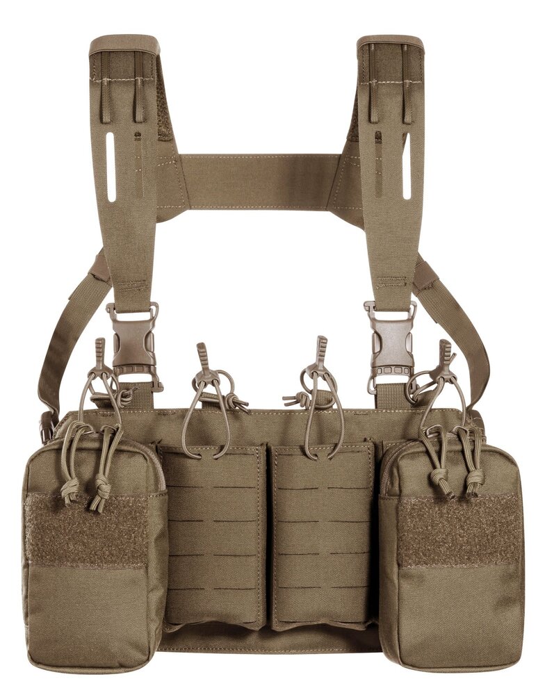 Tasmanian Tiger  Modular Chest Rig 4xM4 (Harness met SAPI optie) Coyote