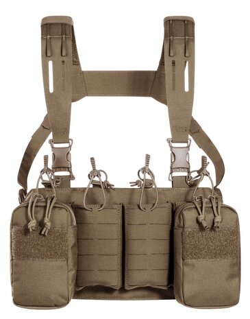 Tasmanian Tiger  Modular Chest Rig 4xM4 (Harness met SAPI optie) Coyote
