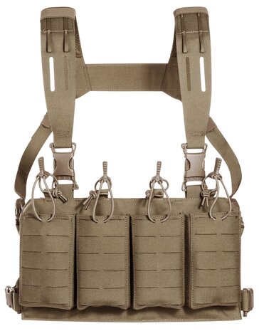 Tasmanian Tiger  Modular Chest Rig 4xM4 (Harness met SAPI optie) Coyote