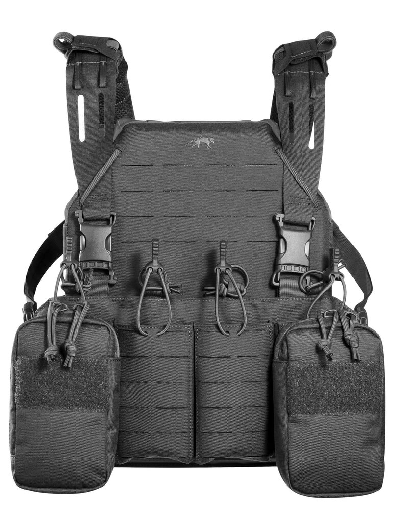 Tasmanian Tiger Modular Chest Rig 4xM4 (Harness met SAPI optie) Black