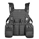 Tasmanian Tiger Modular Chest Rig 4xM4 (Harness met SAPI optie) Black