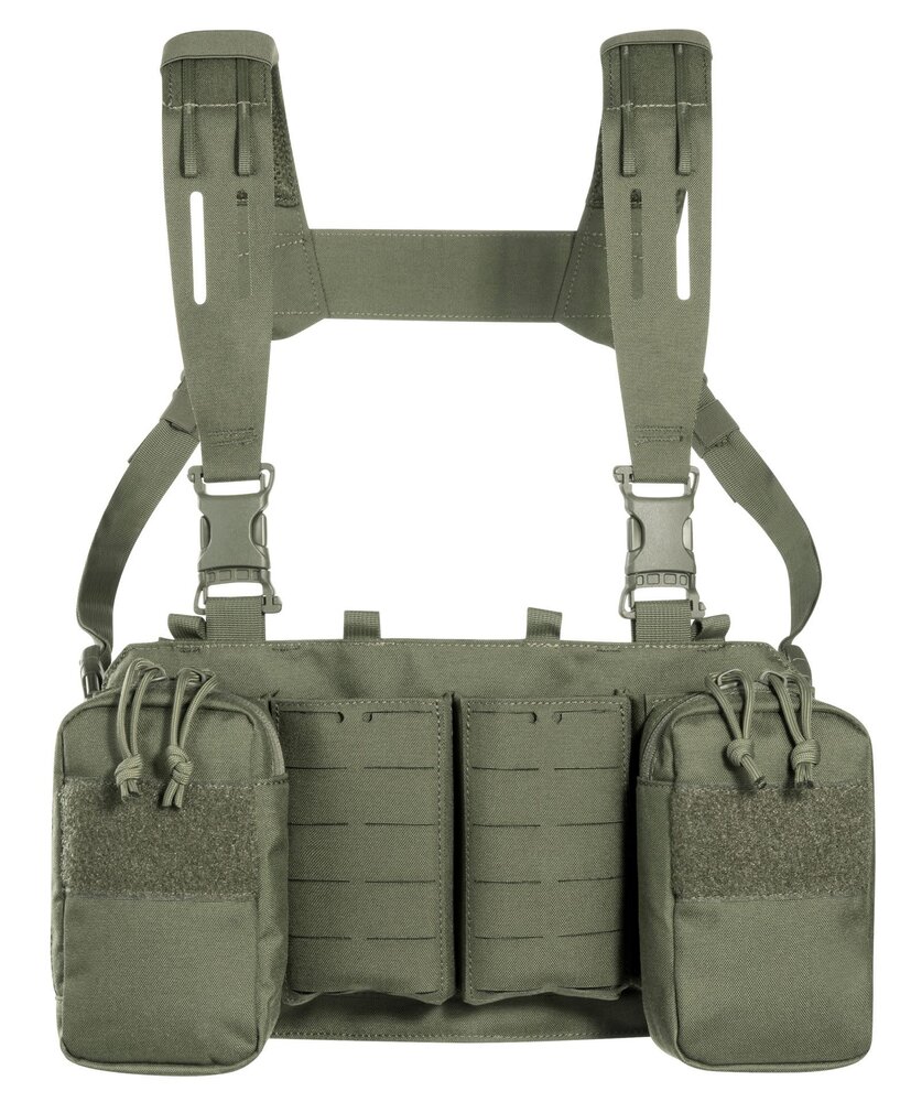 Tasmanian Tiger  Modular Chest Rig 4xM4 (harnas met SAPI-optie) OD Green