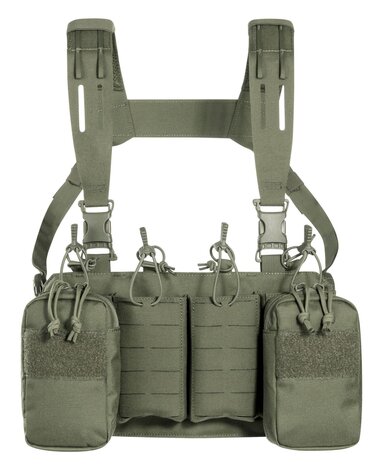 Tasmanian Tiger  Modular Chest Rig 4xM4 (harnas met SAPI-optie) OD Green