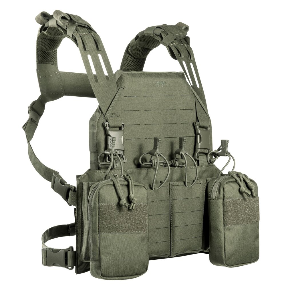 Tasmanian |Tiger Modular Chest Rig 4xM4(harnas met SAPI-optie)OD Green ...