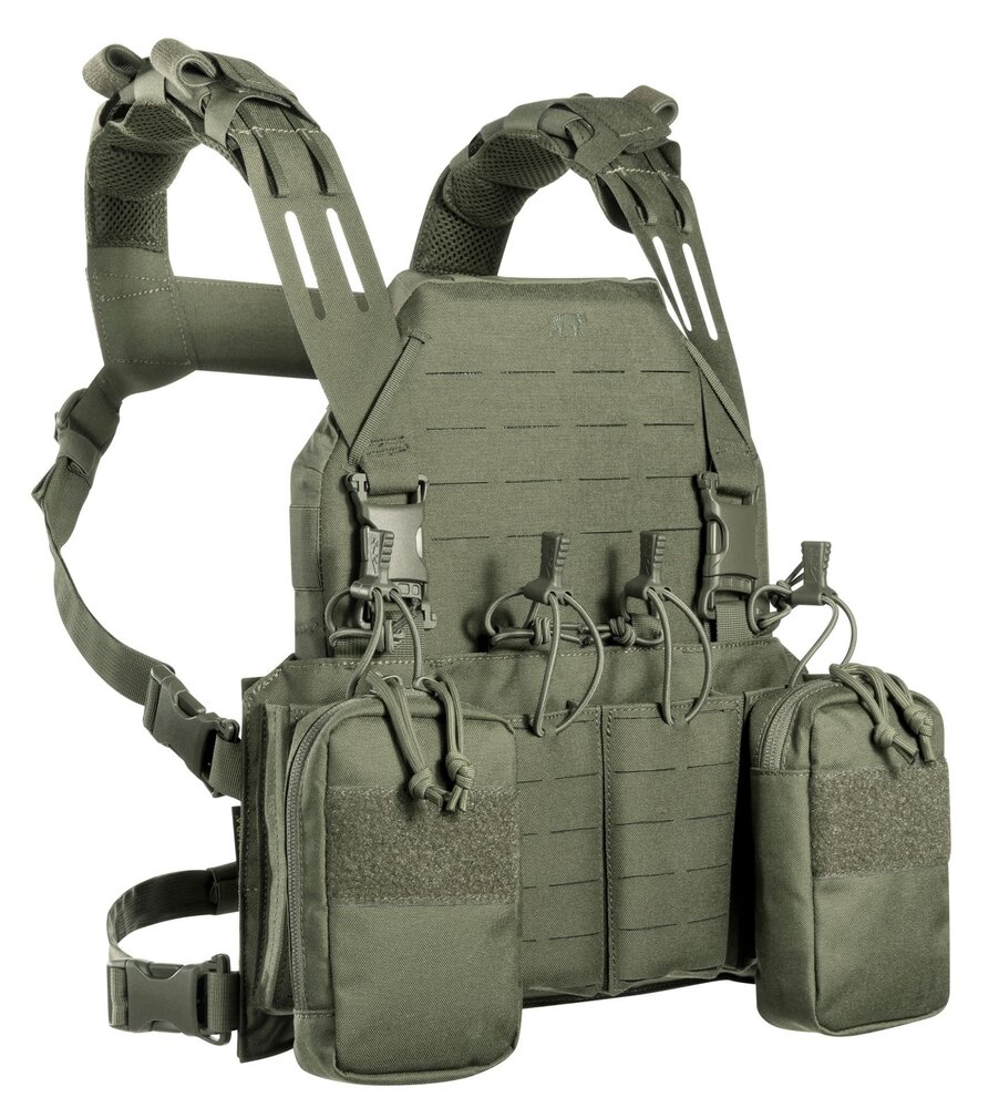 Tasmanian Tiger  Modular Chest Rig 4xM4 (harnas met SAPI-optie) OD Green