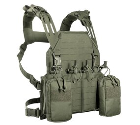 Tasmanian Tiger Modular Chest Rig 4xM4 (harnas met SAPI-optie) OD Green