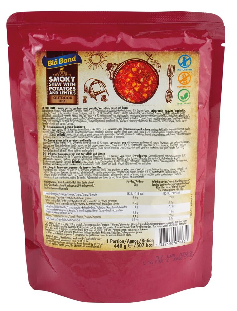 BlaBand Outdoor Meal- Hartige Groentestoof met Aardappelen