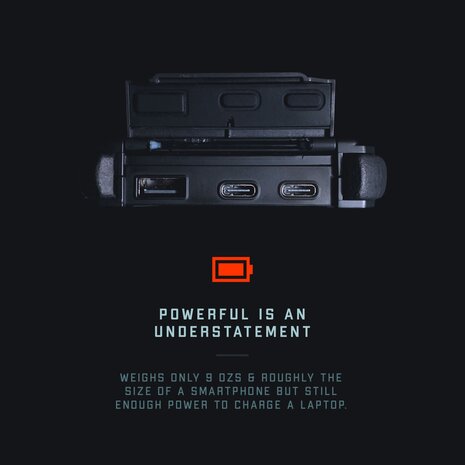 Dark Energy Poseidon Pro powerbank 10.200 mAh (waterdicht IP68) Zwart