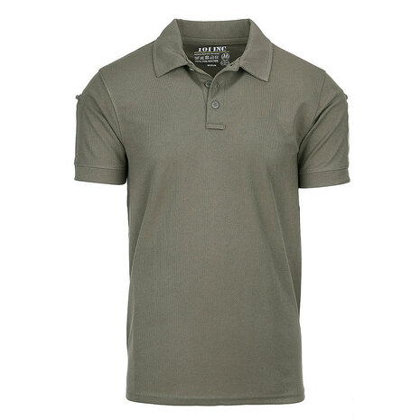 101Inc. Tactical Polo Short Sleeve Quick Dry OD Green