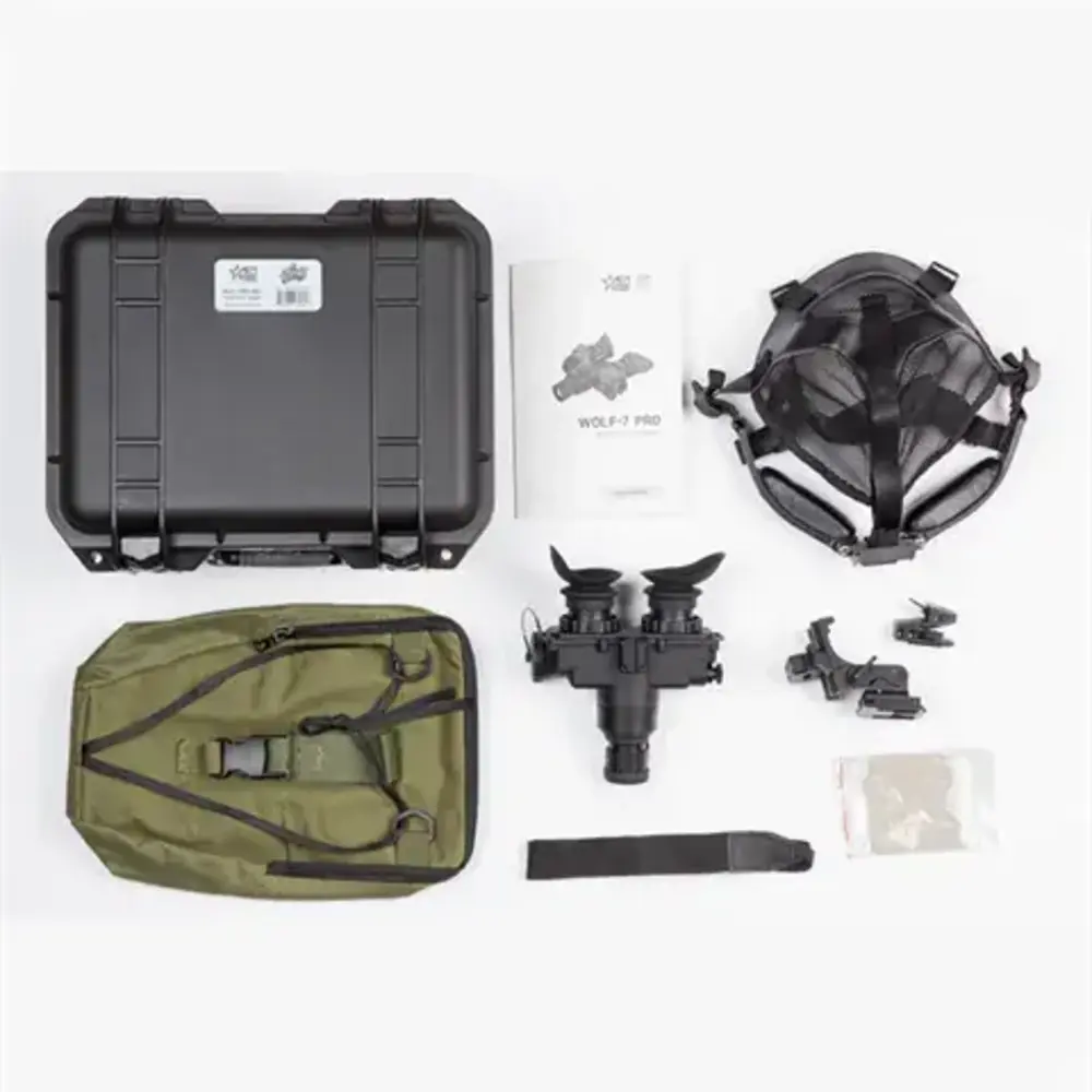 AGM Global Vision Wolf-7 ProNight Vision NVG Goggle Kit Gen2 White Phosphor