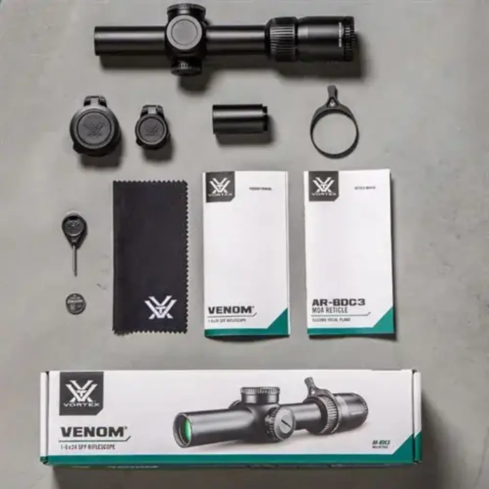 Vortex Optics Richtkijker Venom 1-6x24 SFP, AR-BDC3 (MOA) Black
