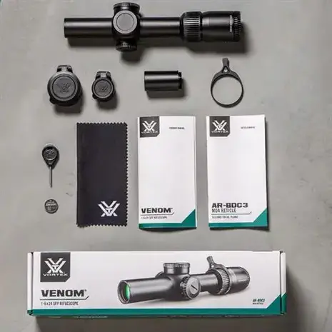 Vortex Optics Richtkijker Venom 1-6x24 SFP, AR-BDC3 (MOA) Black