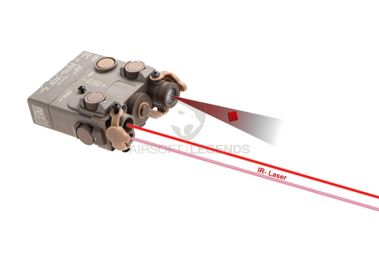 WADSN DBAL-A2 Aiming Device Red Laser + IR Laser/IR LED Dark Earth