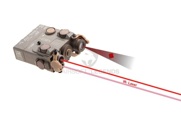 WADSN DBAL-A2 Aiming Device Red Laser + IR Laser/IR LED Dark Earth