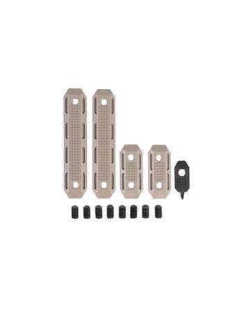PTS Syndicate EP Series - M-LOK Rail Cover 2 short & 2 Long Set - Dark Earth PTS Syndicate EP Series - M-LOK Rail Cover 2 short & 2 Long Set - Dark Earth