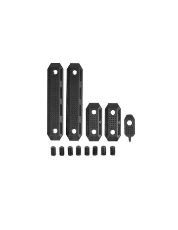 PTS Syndicate EP Series - M-LOK Rail Cover 2 short & 2 Long Set - Black PTS Syndicate EP Series - M-LOK Rail Cover 2 short & 2 Long Set - Black