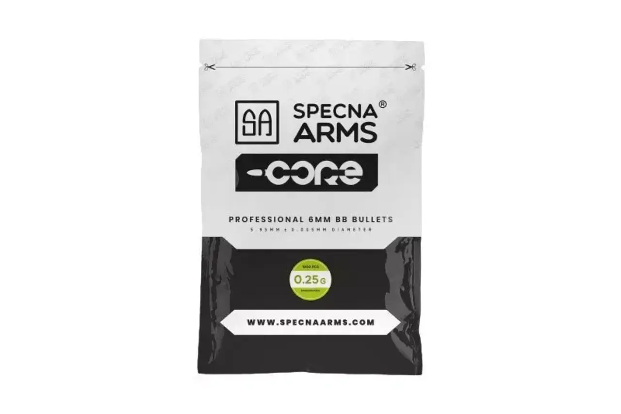 Specna Arms 0.25g Core ™ Bio BBs 1000rds Specna Arms 0.25g Core ™ Bio BBs 1000rds