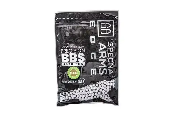 Specna Arms 0.43g EDGE ™ Bio BBs 1000rds Specna Arms 0.43g EDGE ™ Bio BBs 1000rds