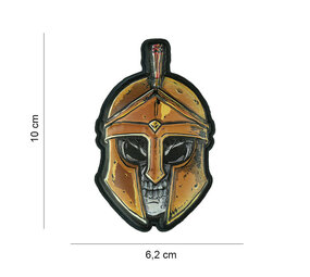 101Inc. Spartan 3D Rubber Skull Patch