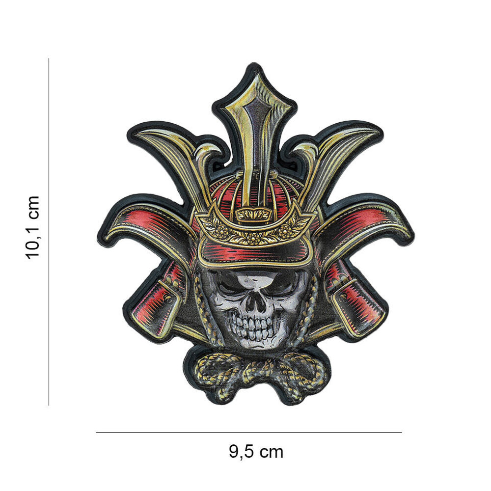 101Inc. Samurai 3D Rubber Skull Patch 101Inc. Samurai 3D Rubber Skull Patch