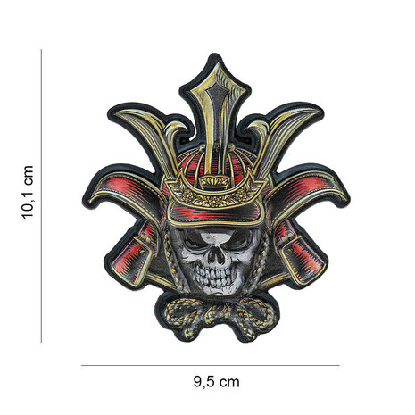 101Inc. Samurai 3D Rubber Skull Patch 101Inc. Samurai 3D Rubber Skull Patch