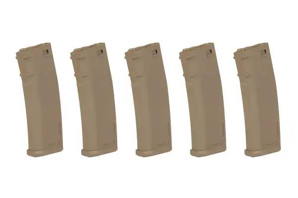 Specna Arms Set of 5 S-Mag Hi-Cap Magazines 380rds Tan Specna Arms Set of 5 S-Mag Hi-Cap Magazines 380rds Tan