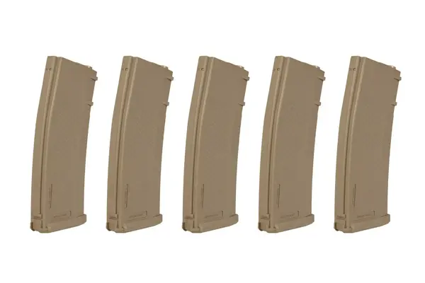 Specna Arms Set of 5 S-Mag Hi-Cap Magazines 380rds Tan Specna Arms Set of 5 S-Mag Hi-Cap Magazines 380rds Tan