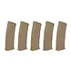 Specna Arms Set of 5 S-Mag Hi-Cap Magazines 380rds Tan Specna Arms Set of 5 S-Mag Hi-Cap Magazines 380rds Tan