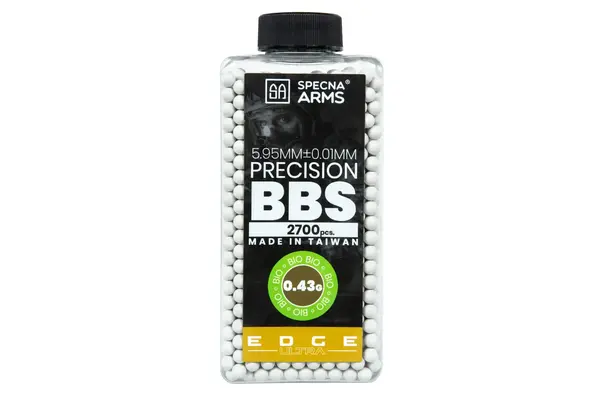 Specna Arms 0.43g EDGE ULTRA™ Bio BBs 2700rds Specna Arms 0.43g EDGE ULTRA™ Bio BBs 2700rds