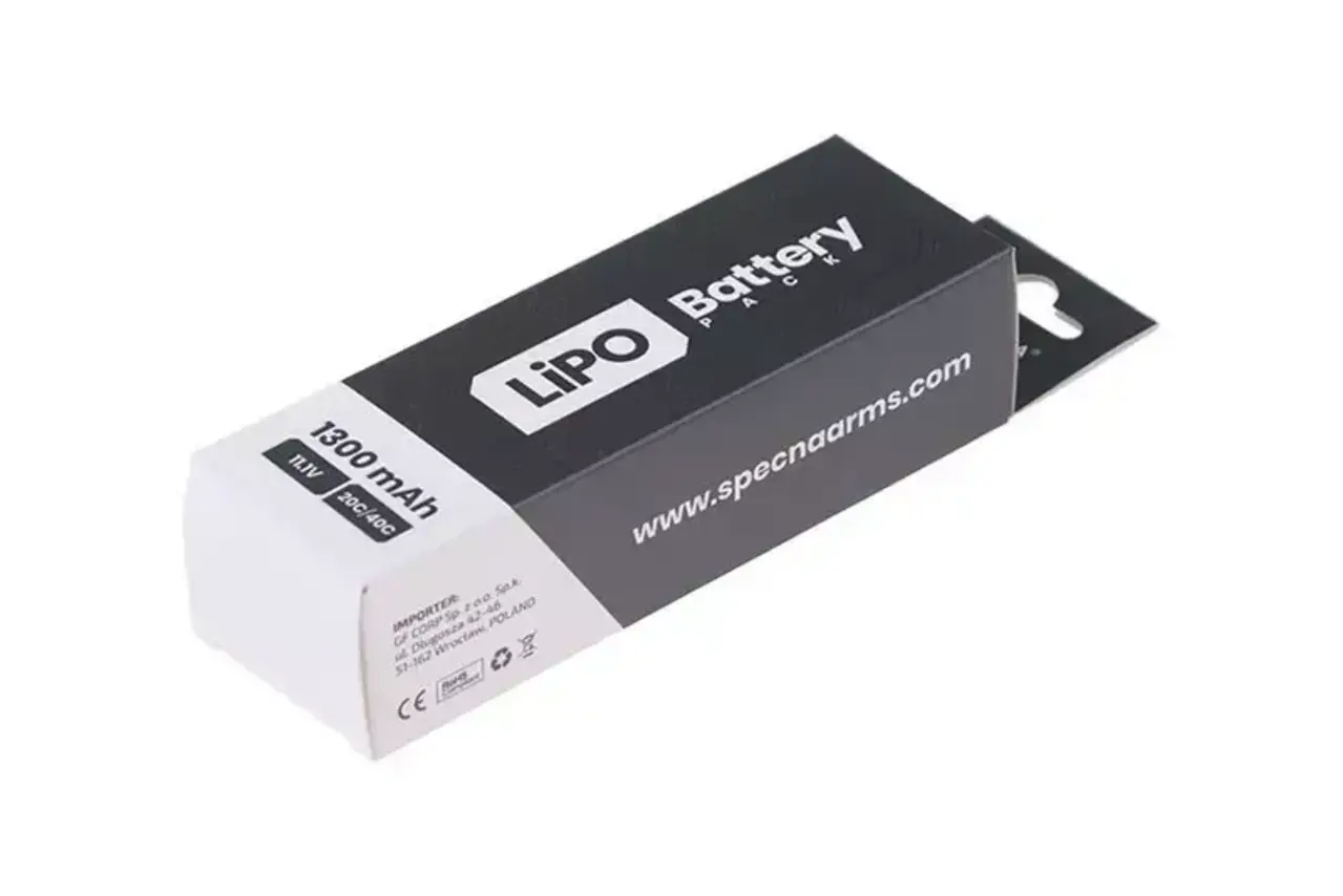 Specna Arms LiPo 11,1V 1300mAh 20/40C Battery Tamiya Specna Arms LiPo 11,1V 1300mAh 20/40C Battery Tamiya