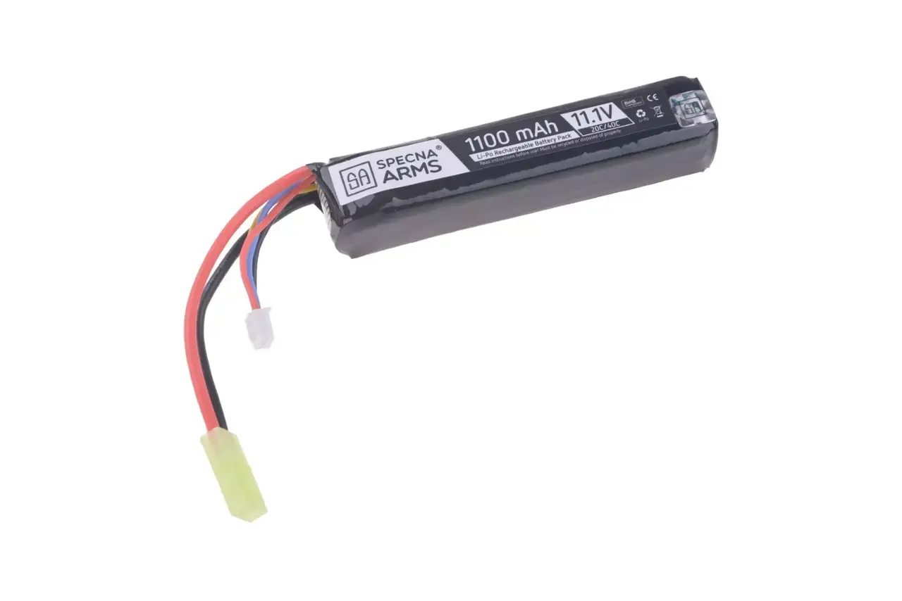 Specna Arms LiPo 11,1V 1100mAh 20/40C Battery Tamiya Specna Arms LiPo 11,1V 1100mAh 20/40C Battery Tamiya