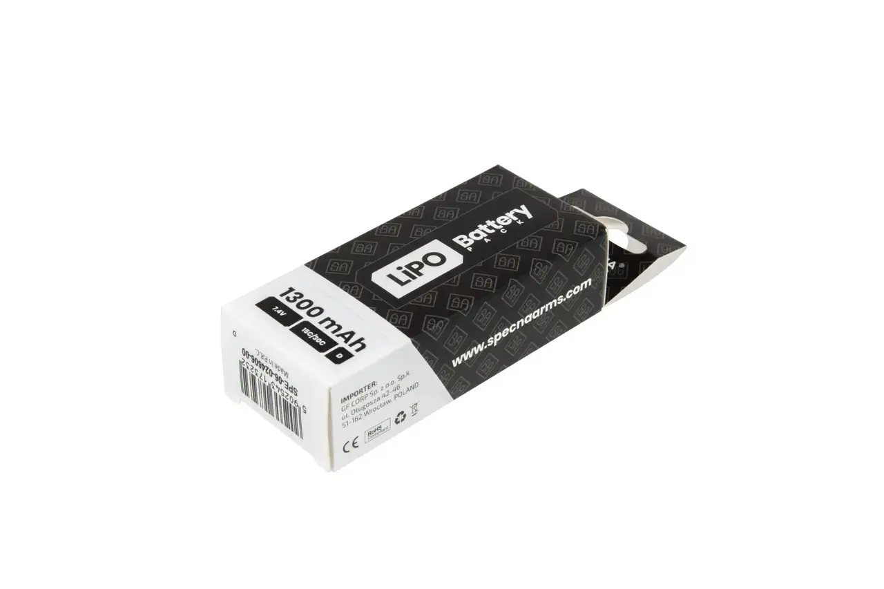 Specna Arms LiPo 7,4V 1300mAh 15/30C Battery - T-Connect (Deans) Specna Arms LiPo 7,4V 1300mAh 15/30C Battery - T-Connect (Deans)