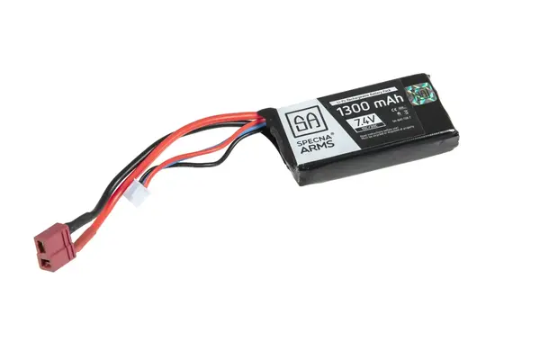 Specna Arms LiPo 7,4V 1300mAh 15/30C Battery - T-Connect (Deans) Specna Arms LiPo 7,4V 1300mAh 15/30C Battery - T-Connect (Deans)