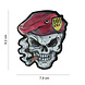 101Inc. Red Beret 3D Rubber Skull Patch