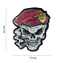 Red Beret 3D Rubber Skull Patch Red Beret 3D Rubber Skull Patch