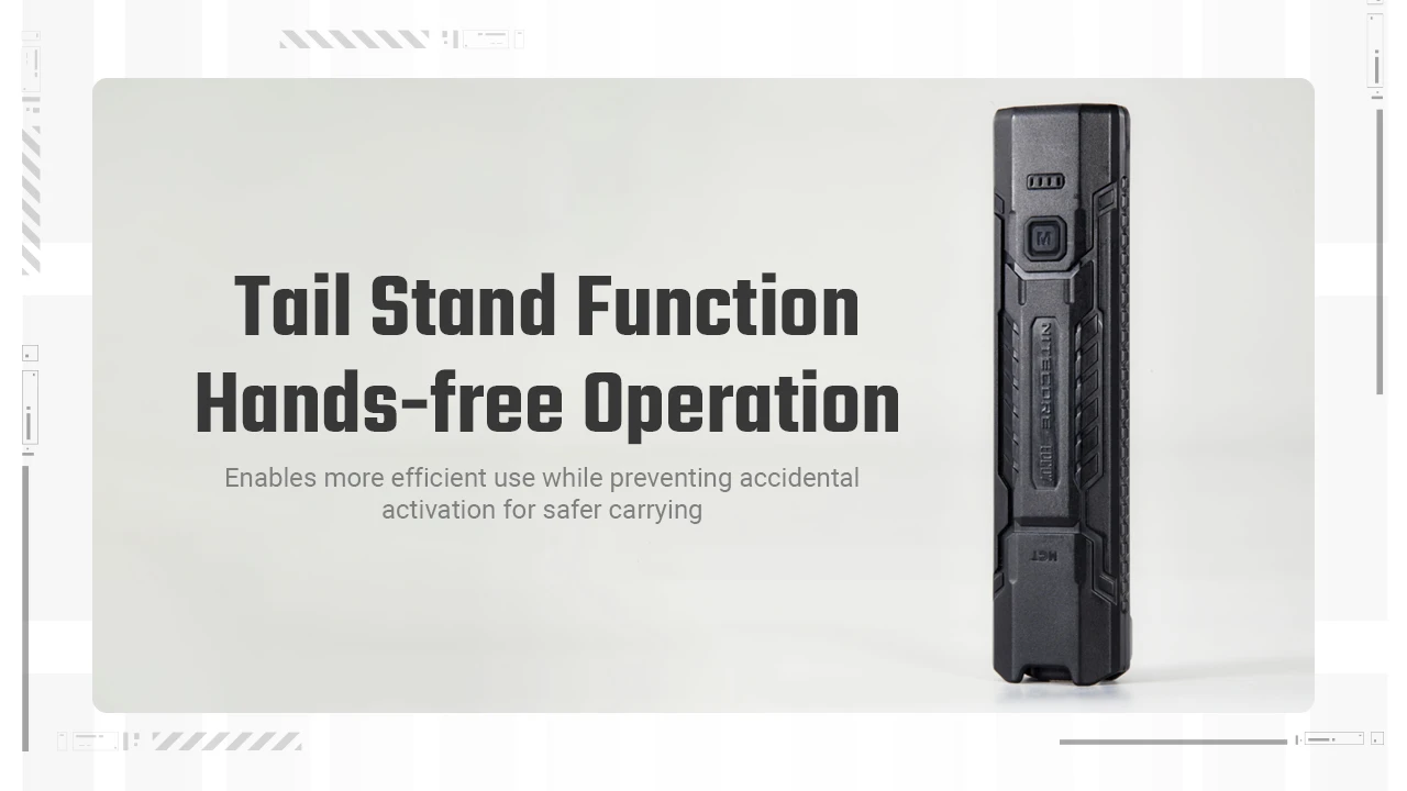 Nitecore Flashlight Rechargeable USB EDC07 Black