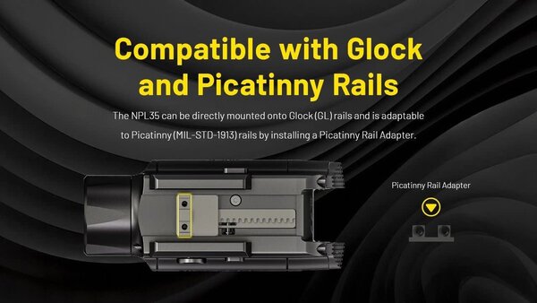 Nitecore NPL35 Pistol Flashlight