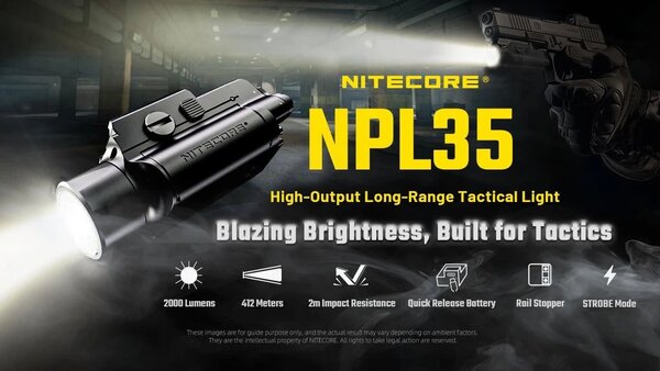 Nitecore NPL35 Pistol Flashlight