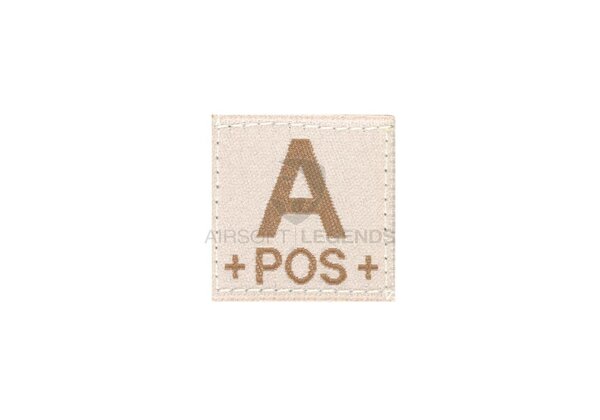 Clawgear A Pos Bloodgroup Patch  Desert