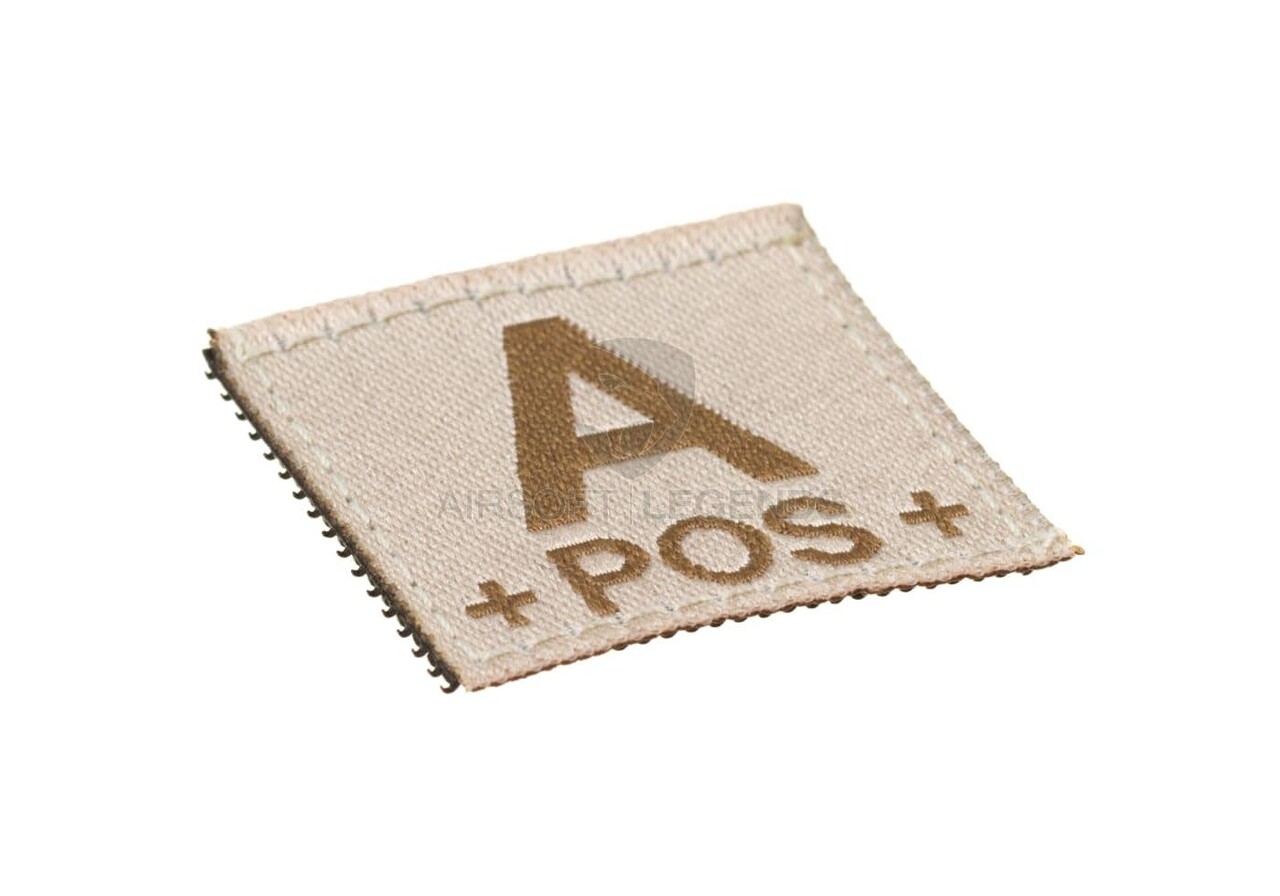 Clawgear A Pos Bloodgroup Patch  Desert