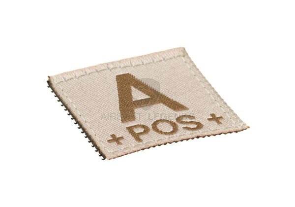Clawgear A Pos Bloodgroup Patch  Desert