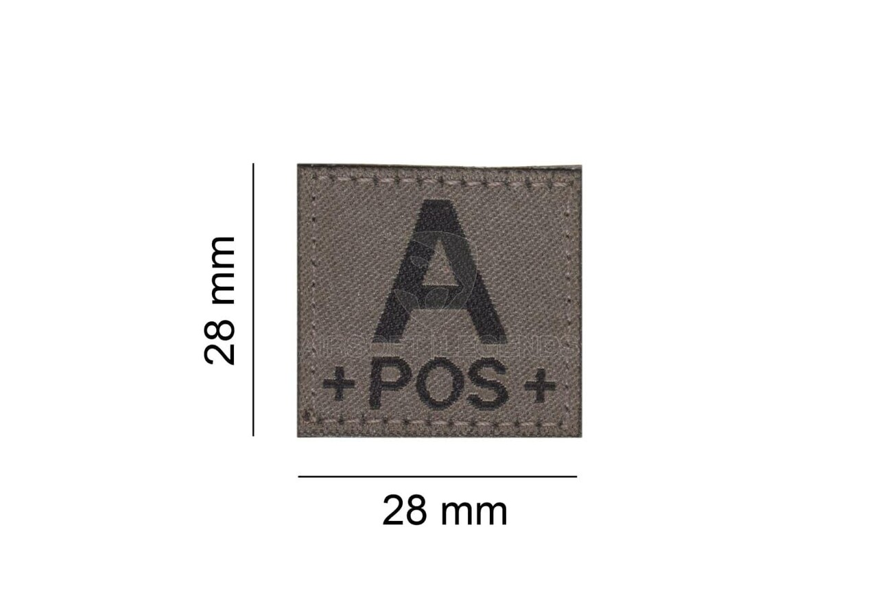 Clawgear  A Pos Bloodgroup Patch RAL7013