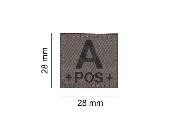 Clawgear  A Pos Bloodgroup Patch RAL7013
