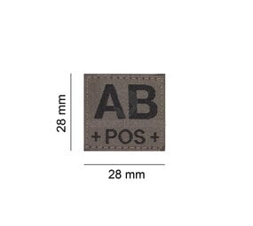 Clawgear AB Pos Bloodgroup Patch RAL7013