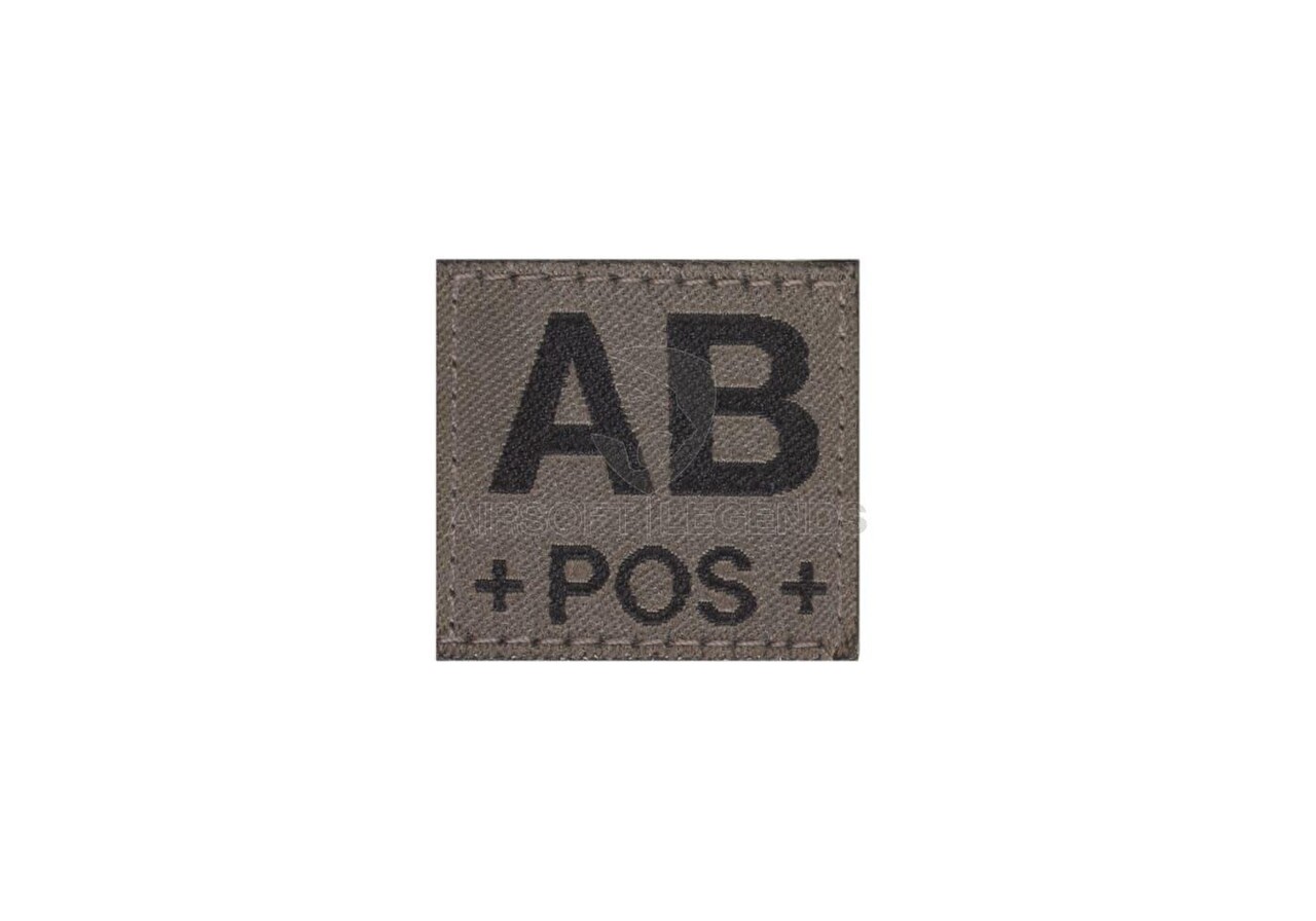 Clawgear  AB Pos Bloodgroup Patch RAL7013