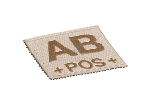 Clawgear AB Pos Bloodgroup Patch Desert