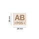 Clawgear AB Pos Bloodgroup Patch Desert