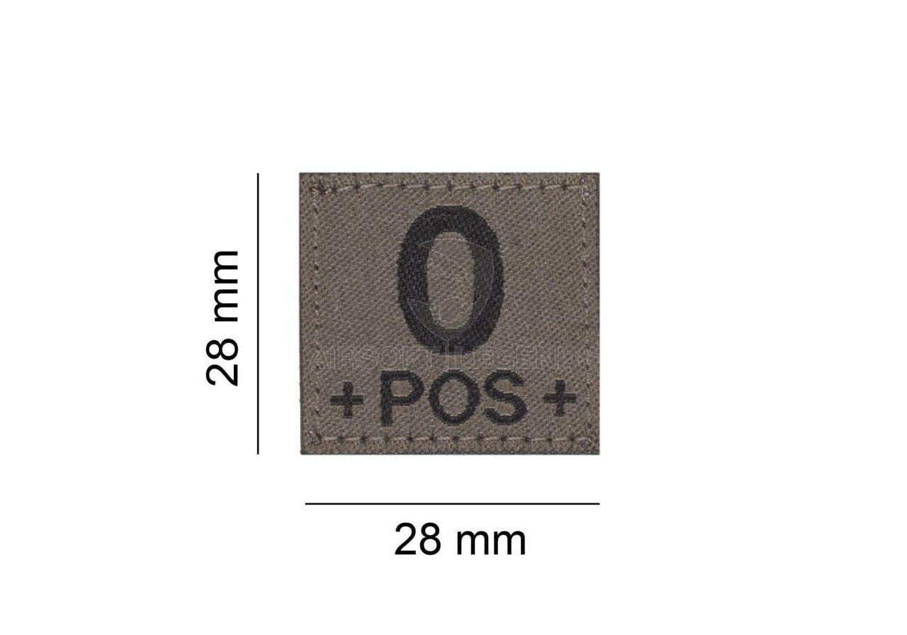 Clawgear 0 Pos Bloodgroup Patch RAL7013