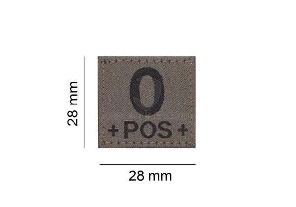 Clawgear 0 Pos Bloodgroup Patch RAL7013